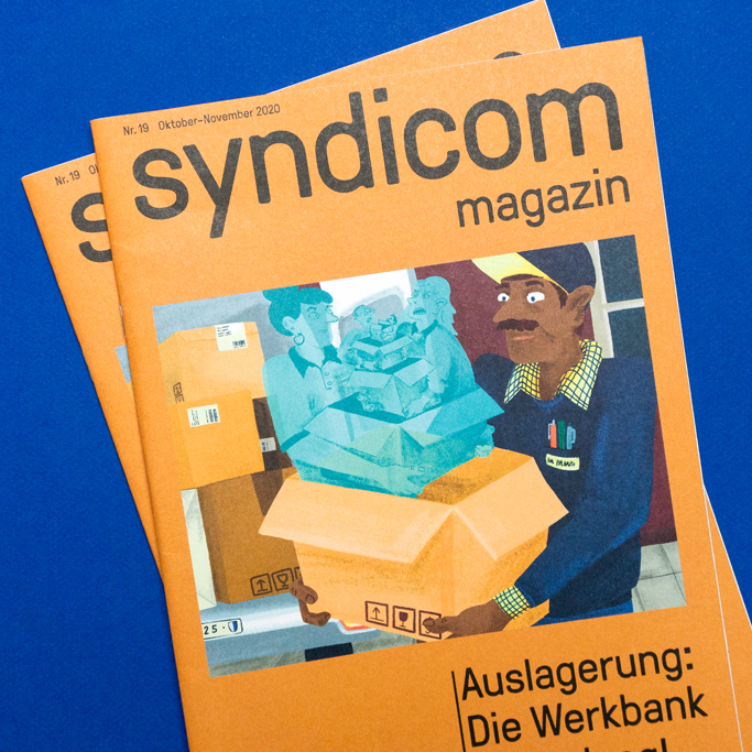 syndicom magazin illustration editorial