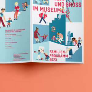 Flyer Illustration Museum zu Allerheiligen Programm Illustration Schweiz und Bern.