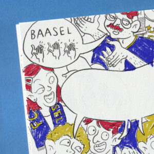 Vorschaubild des Malbuchs für den FC Basel. Einige Stellen sind ausgemalt.